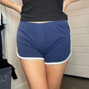 Navy blue cotton shorts